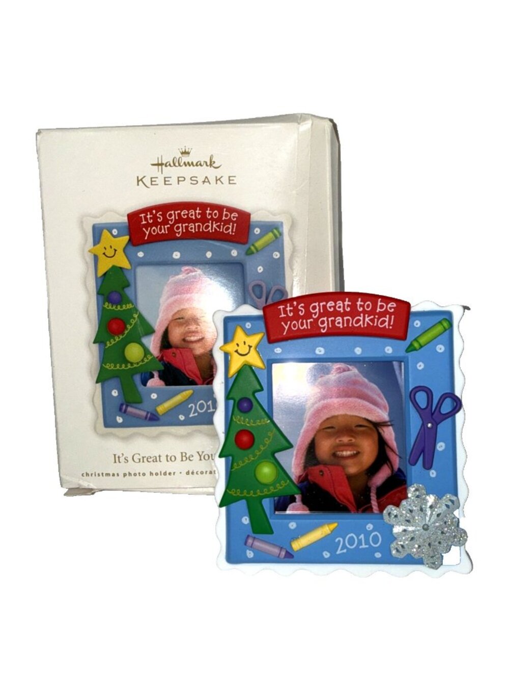 Hallmark Ornament It's Great to Be Your Grandkid! 2010 Picture Frame Tree Star